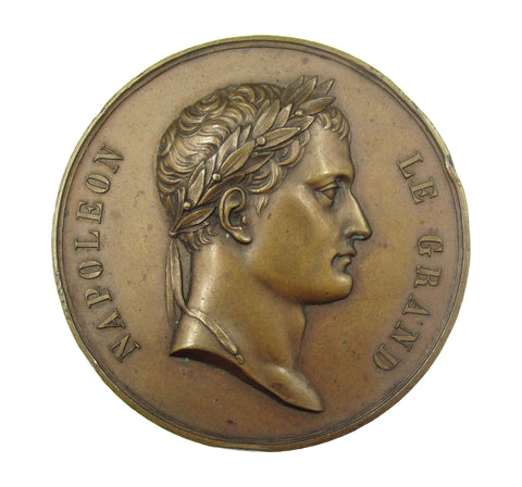 France 1836 Napoleon Arc De Triomphe 52mm Medal - By Montagny