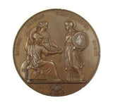 1855 Victor Emmanuel II Visit To The City Of London 76mm Medal - By Wyon