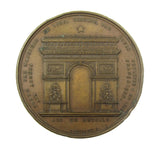 France 1836 Napoleon Arc De Triomphe 52mm Medal - By Montagny