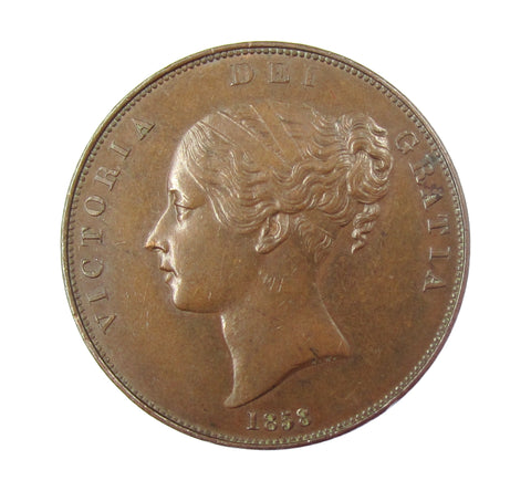 Victoria 1858 Penny - EF