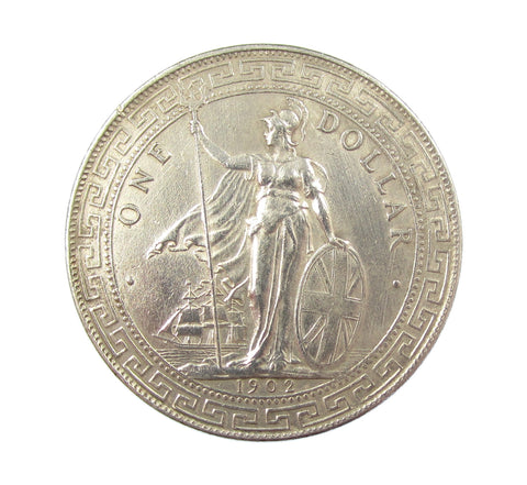 India 1902 B Trade Dollar - VF