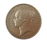Victoria 1857 Penny - EF