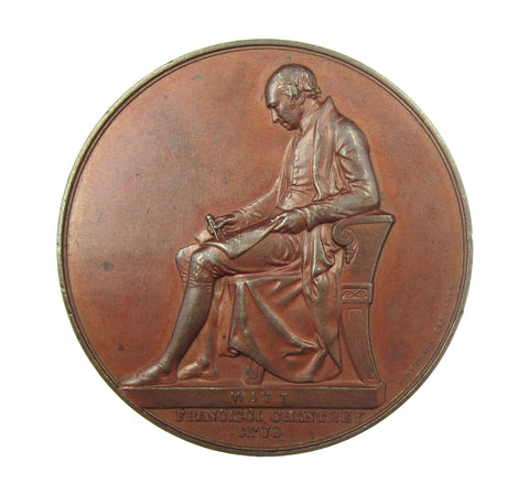 1843 Francis Chantrey Art Union 55mm Medal - By Wyon