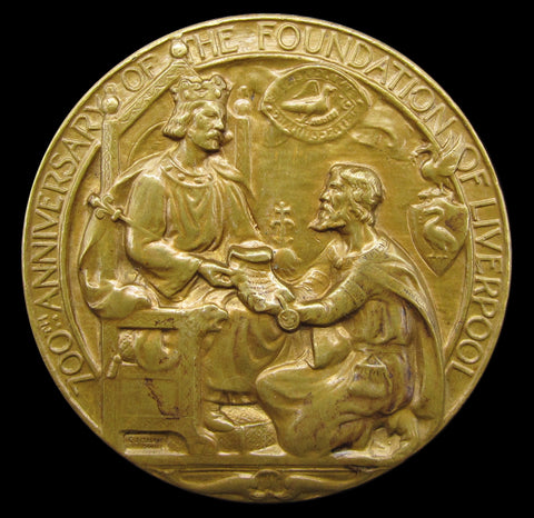 1907 700th Anniversary Of The Founding Of Liverpool 64mm Medal
