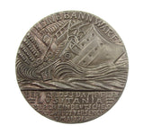 1915 Sinking Of The S.S Lusitania 57mm Medal - American Version