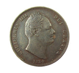 William IV 1834 Halfpenny - VF