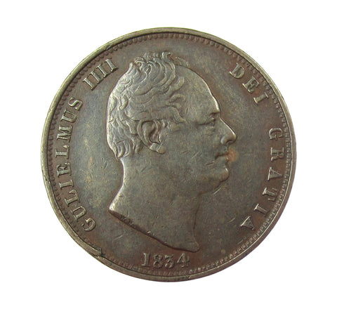 William IV 1834 Halfpenny - VF