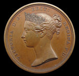 1840 Victoria African & American Bronze Specimen Peace Medal - By Wyon