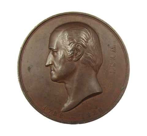 1866 Benjamin West Art Union Of London 55mm Bronze Medal