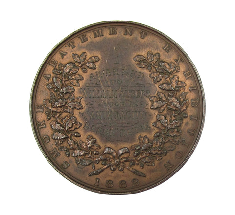 1882 Smoke Abatement Exhibition 45mm Bronze Medal - By Wyon
