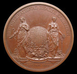 1884 International Health Exhibition Cased Bronze Medal - By Wyon