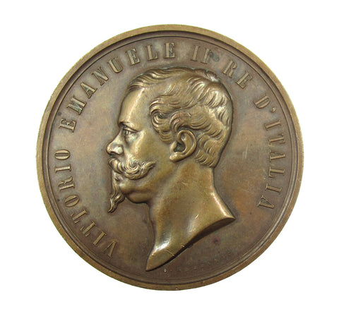 Italy 1861 Firenze Exposition 55mm Award Medal - By Ferraris