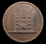 1837 Victoria Visit To The City Of London Guildhall 22mm Medal - By Wyon