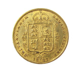 Victoria 1887 Gold Half Sovereign - EF