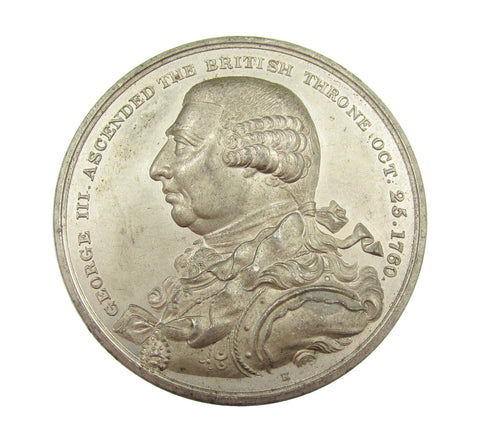 1820 Death Of George III 48mm WM Medal - By Kuchler