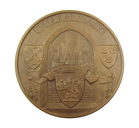 1936 R.M.S Queen Mary Commissioned 70mm Medal - By Bayes