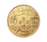 Switzerland 1935 Gold 20 Francs - EF