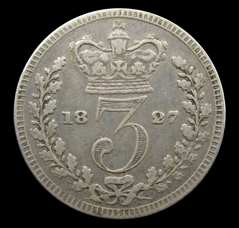 George IV 1827 Threepence - VF