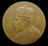 1910 Edward VII Board Of Education Science 38mm Bronze Medal - Cased