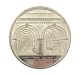 1842 Thames Tunnel Completion Brunel 44mm Medal - By Davis