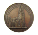 Belgium 1846 Bruges Cathedral 50mm Medal - By Wiener