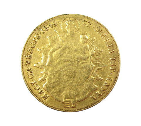 Hungary 1848 Ferdinand I Gold Ducat - VF