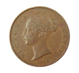 Victoria 1858/7 Halfpenny - NVF