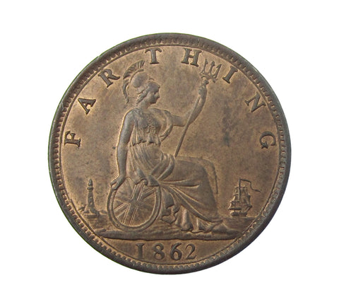 Victoria 1862 Farthing - A/UNC