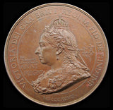1897 Victoria Diamond Jubilee 76mm Bronze British Empire Medal - By Bowcher