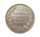 c.1900 Scarborough Fishery & Marine Exhibition 38mm Silver Medal Pair