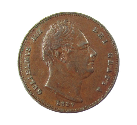 William IV 1837 Farthing - GVF