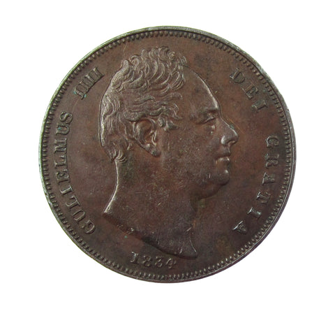 William IV 1834 Farthing - NEF