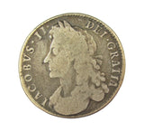 James II 1686 Halfcrown - Engraved