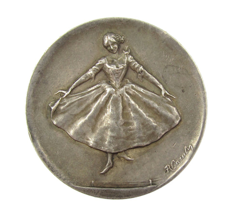 France 1902 'La Danse' 50mm Silver Medal - By Carabin
