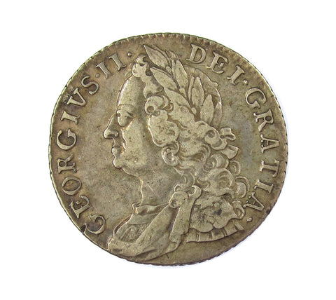George II 1758 Shilling - NVF