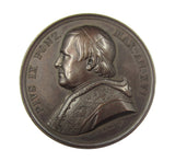 Italy 1861 Papal States Pope Pius IX 43mm Medal - By Voigt
