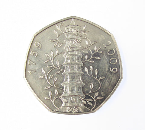 Elizabeth II 2009 50p 'Kew Gardens' - A/UNC