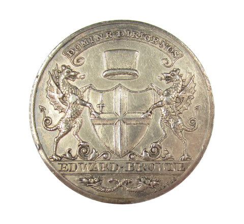 c.1830 Stock Brokers Pass Silver Medal - Naylor Type 6b