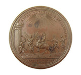 Germany 1745 Franz I Entry Into Frankfurt 44mm Bronze Medal