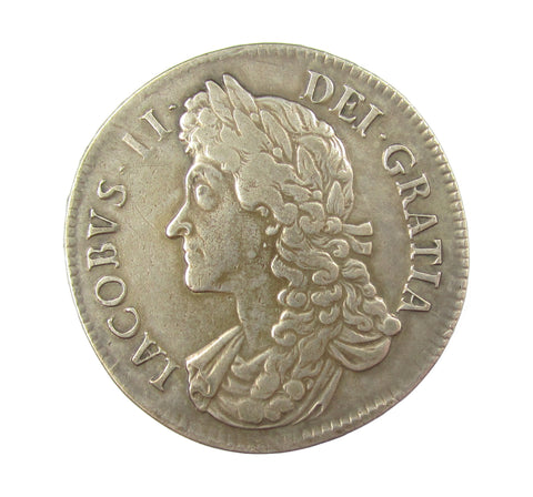 James II 1687 Crown - VF