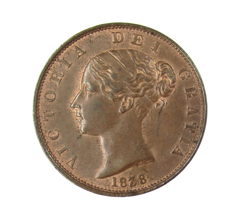 Victoria 1838 Halfpenny - GEF