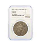 Comoros 1890 5 Francs - NGC AU58