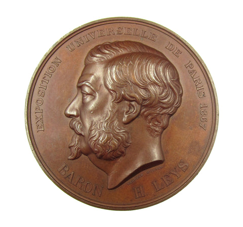Belgium 1868 Baron H Leys 1867 Paris Exposition Medal - By Wiener
