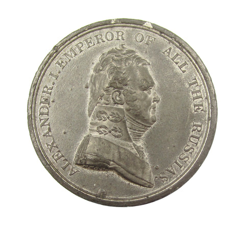 Russia 1814 Alexander The Avenger Of Europe 45mm Medal - By Wyon