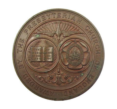 1884 Medal Awarded By The Presbyterian Church Of England 51mm