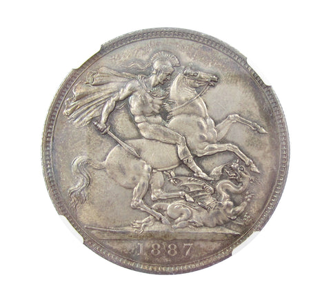 Victoria 1887 Crown - NGC MS62