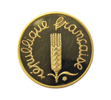 France 1977 4 Coin Gold Proof Piedfort Set - 20 Centimes Down
