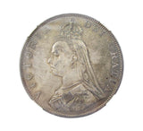 Victoria 1887 Double Florin - NGC MS64