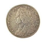 George II 1746 LIMA Halfcrown - V/U In GEORGIVS - Good Fine