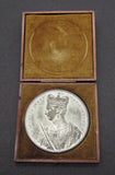 1838 Coronation Of Victoria White Metal Medal - Cased